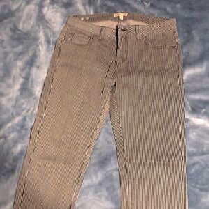 Cabi striped crop pants